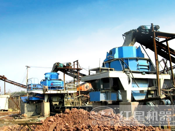 制砂機生產線現場圖