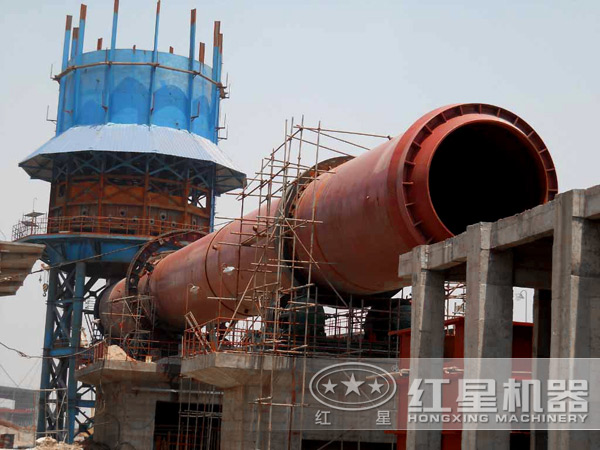 石灰生產線安裝現場