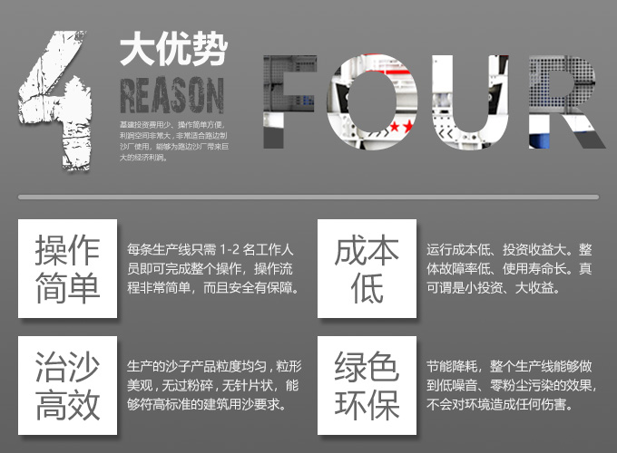 制砂生產線工作優勢