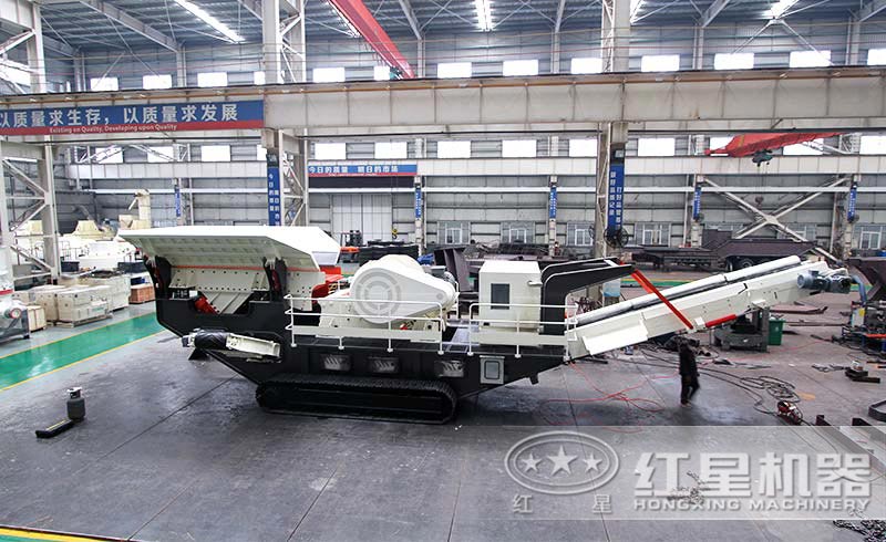 移動履帶一體式環保制砂機車間