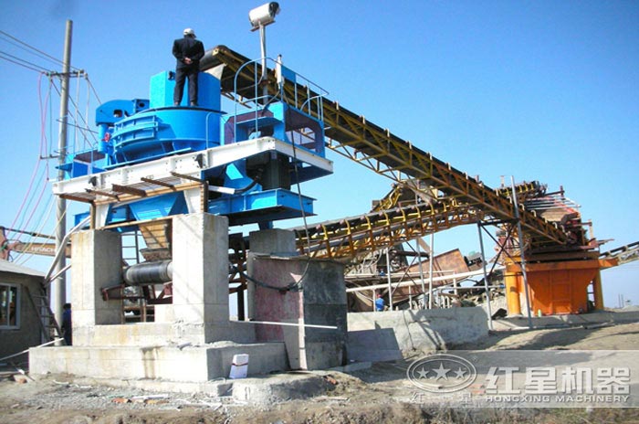 制砂機(jī)生產(chǎn)線現(xiàn)場實拍