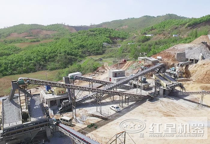 機制砂制沙生產線完整現場