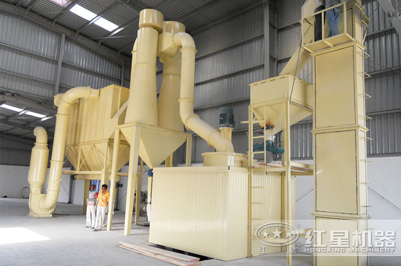 方解石磨粉生產線實拍圖3