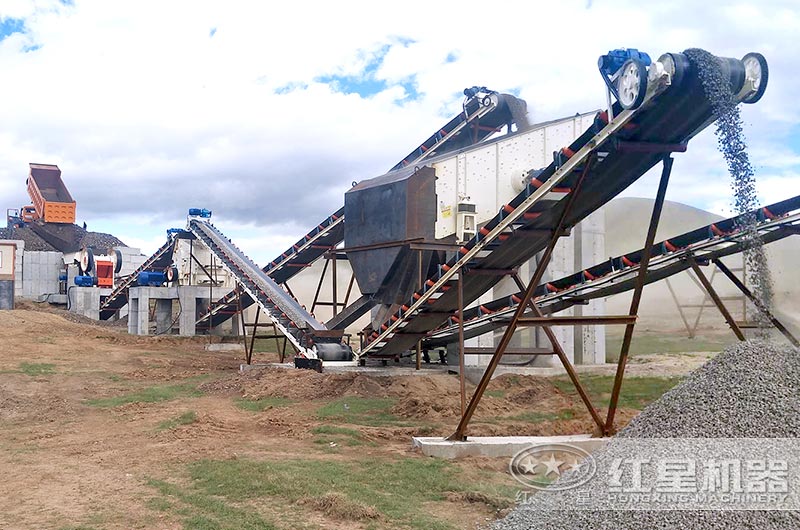 機制砂生產現場