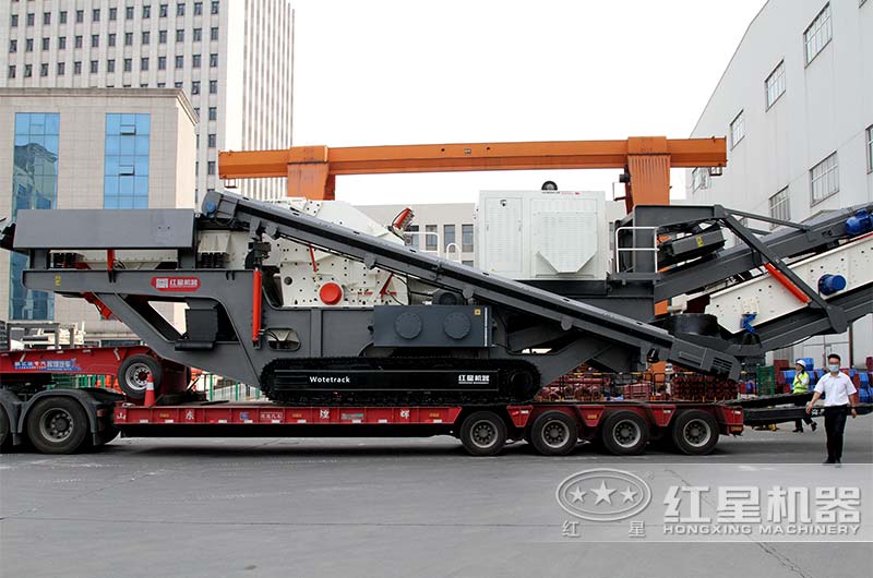 履帶移動反擊破制砂機發貨