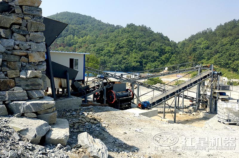 人工制砂機生產線作業現場實拍