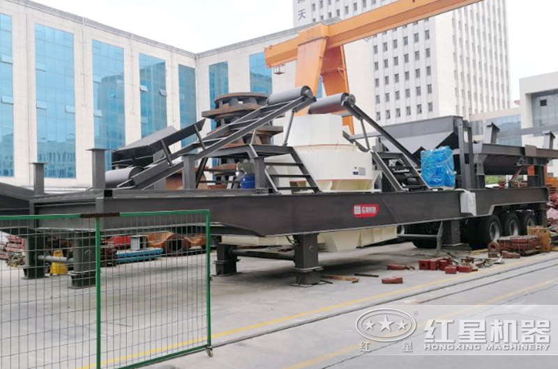 移動式制砂機，轉場方便的河石制砂機