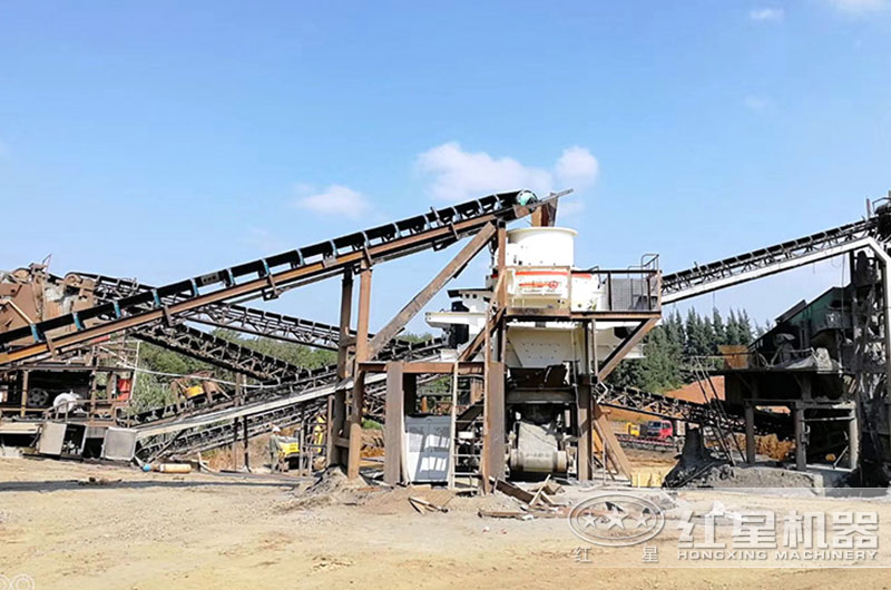 人工制砂機生產現場
