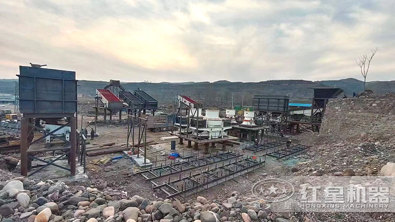 砂石生產線搭建現場實拍