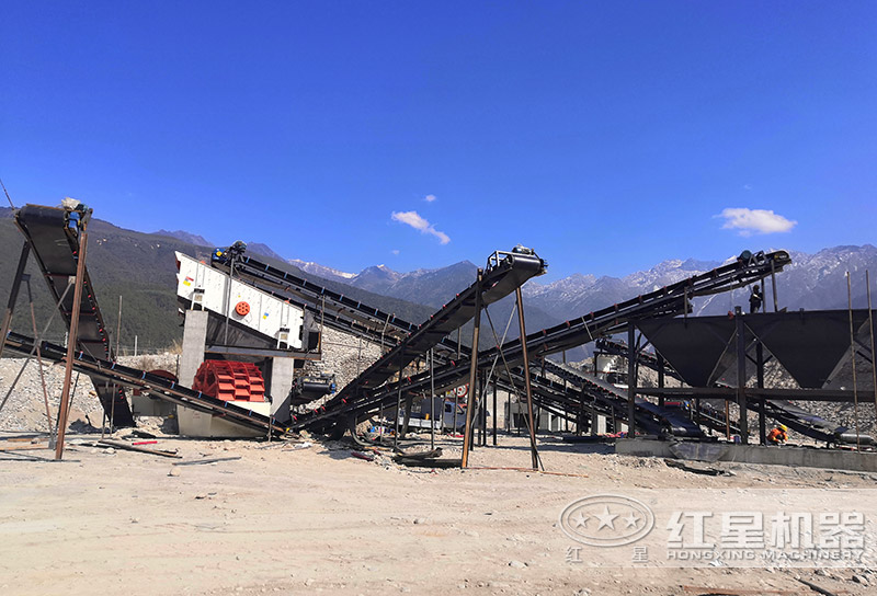 方案一配置現場：單臺洗砂機組成一條線