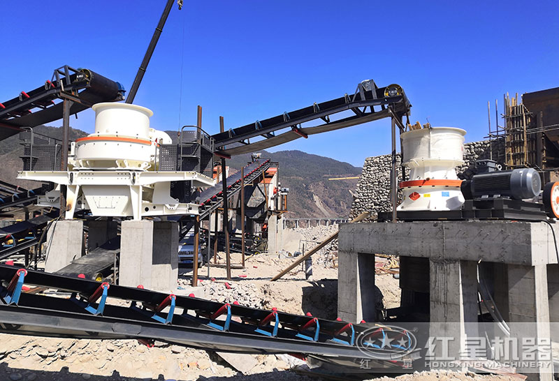 單缸圓錐破適合破碎硬料，HVI制砂機節能