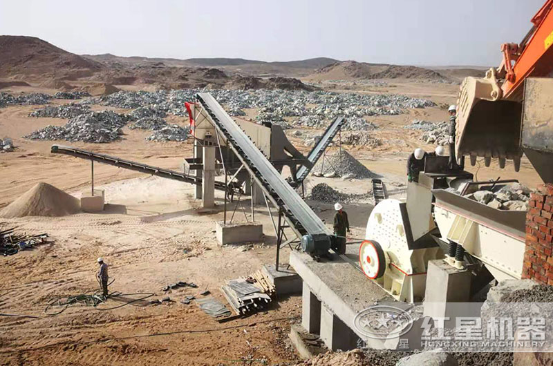 錘式破碎機單機配置一套生產線