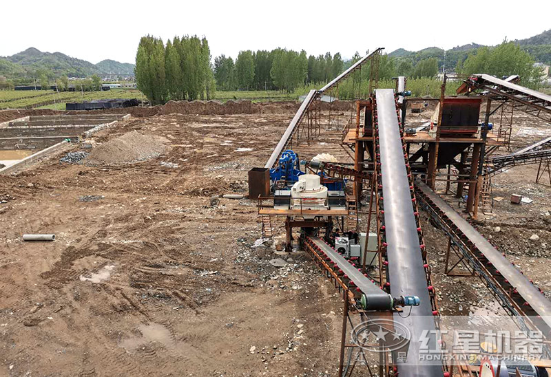 環保砂石生產線-安裝制砂機